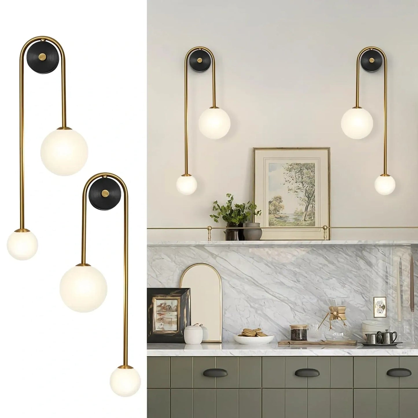 Fulesi Globe Glass Wall Sconce (NEW)