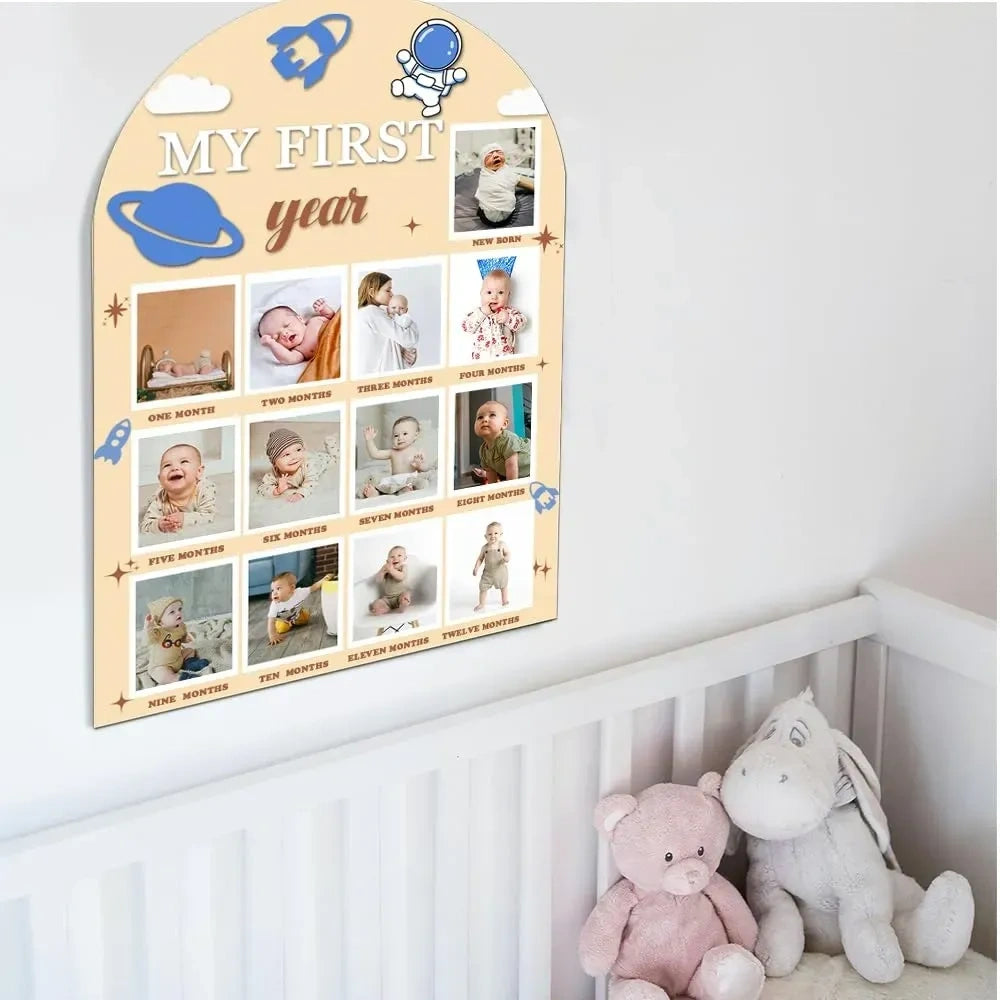 GotGala My First Year Wooden Photo Board (NEW)