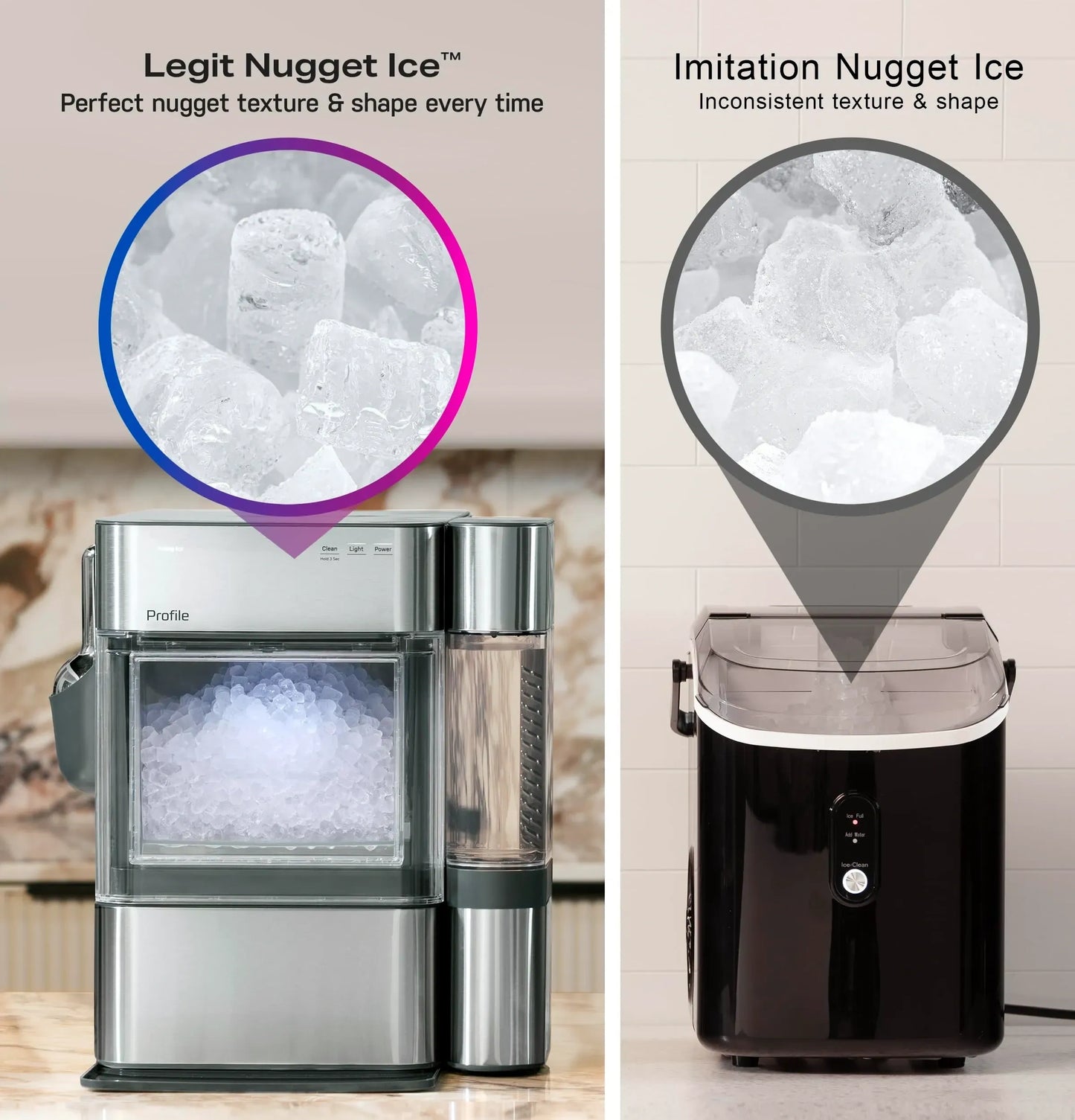 GEProfile Opal 2.0 Ultra Nugget Ice Maker with Side Tank