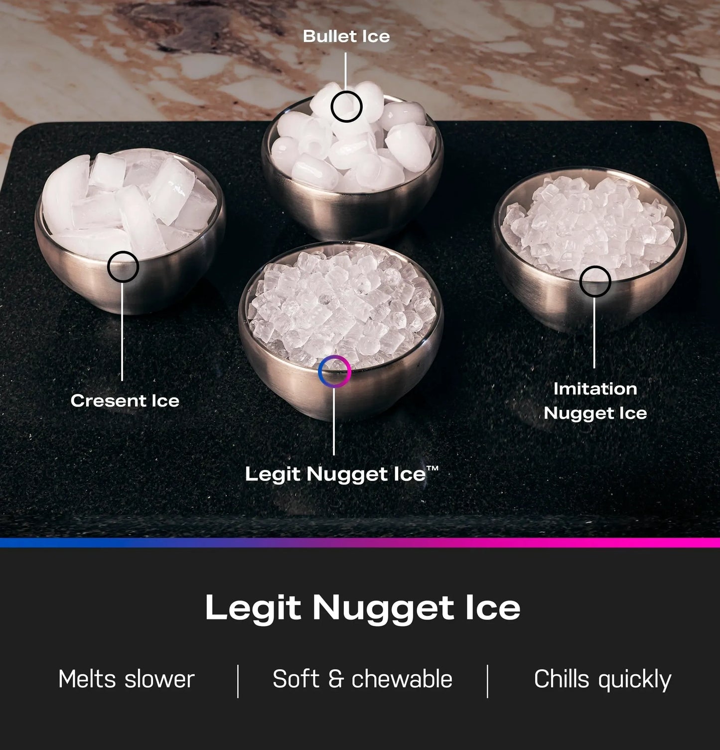 GEProfile Opal 2.0 Ultra Nugget Ice Maker with Side Tank