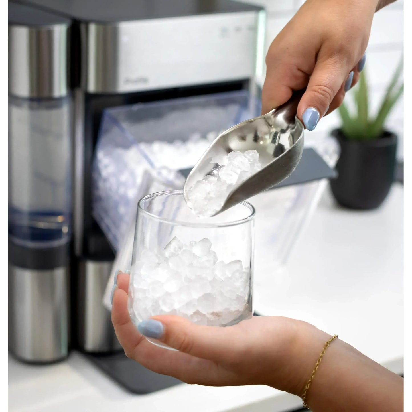 GEProfile Opal 2.0 Ultra Nugget Ice Maker with Side Tank