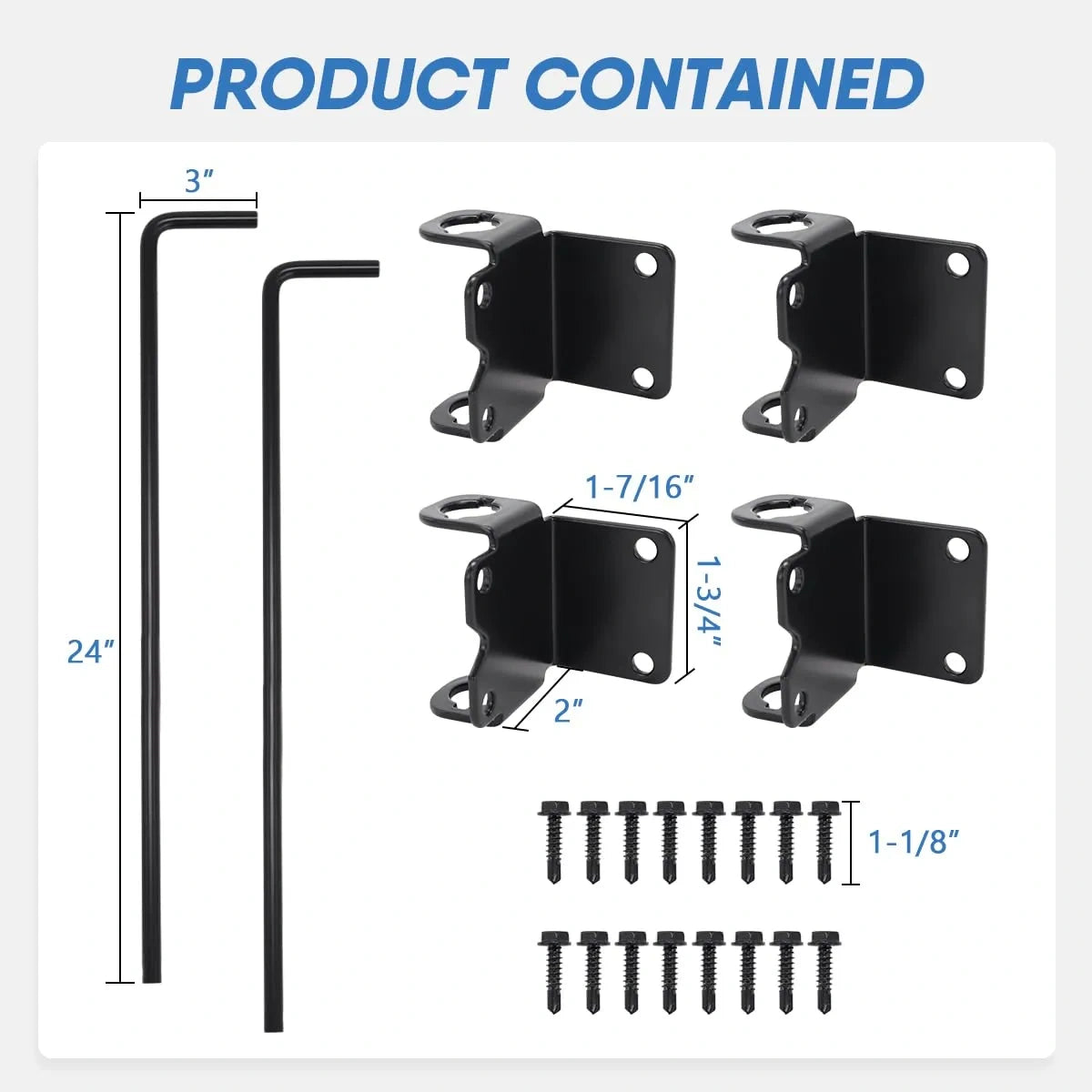Cane Bolt Heavy Duty Gate Drop Rod 2 Pack  (NEW)