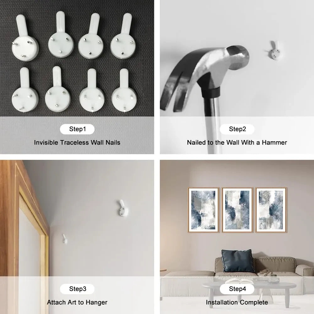 Framed Canvas Wall Art Set (NEW)