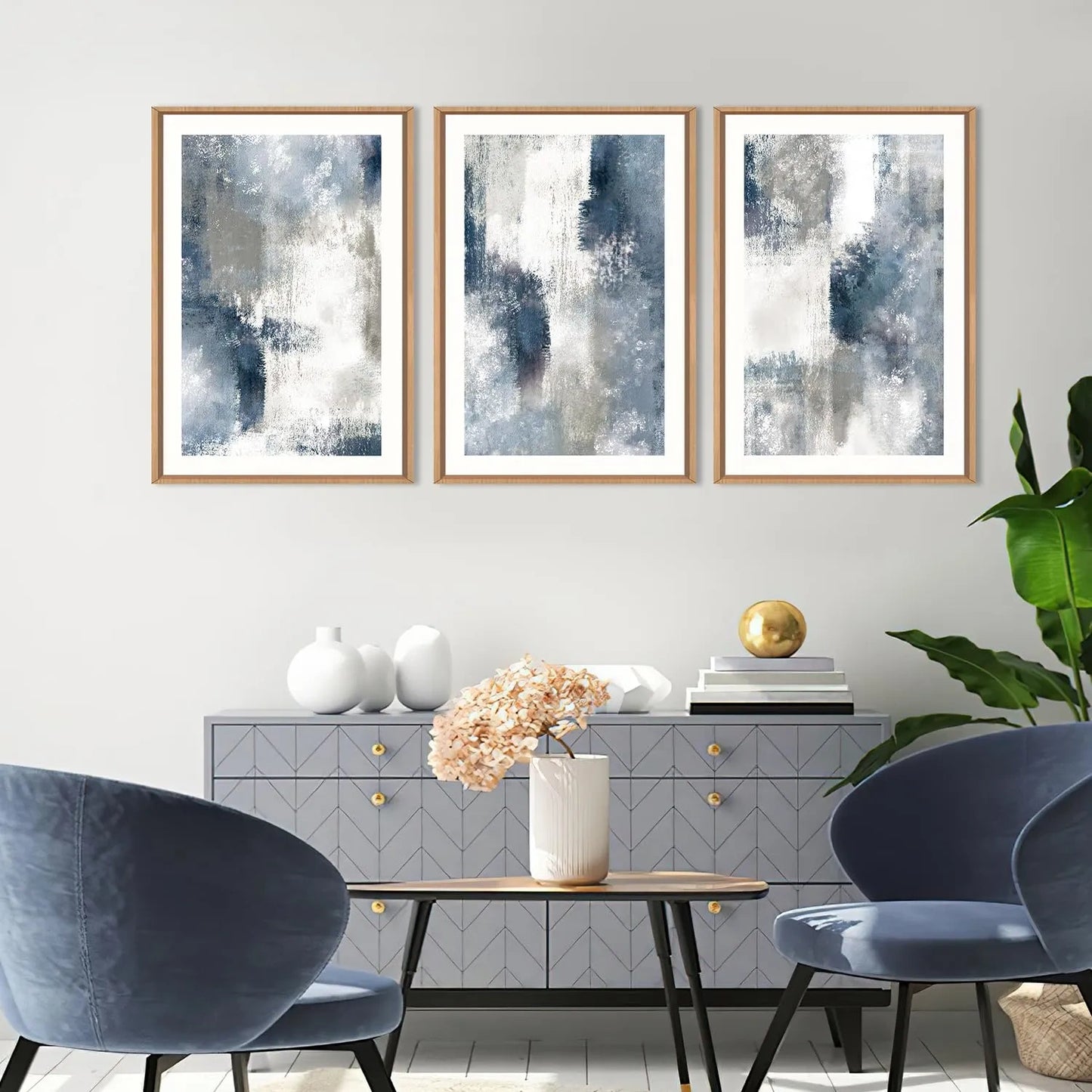 Framed Canvas Wall Art Set (NEW)
