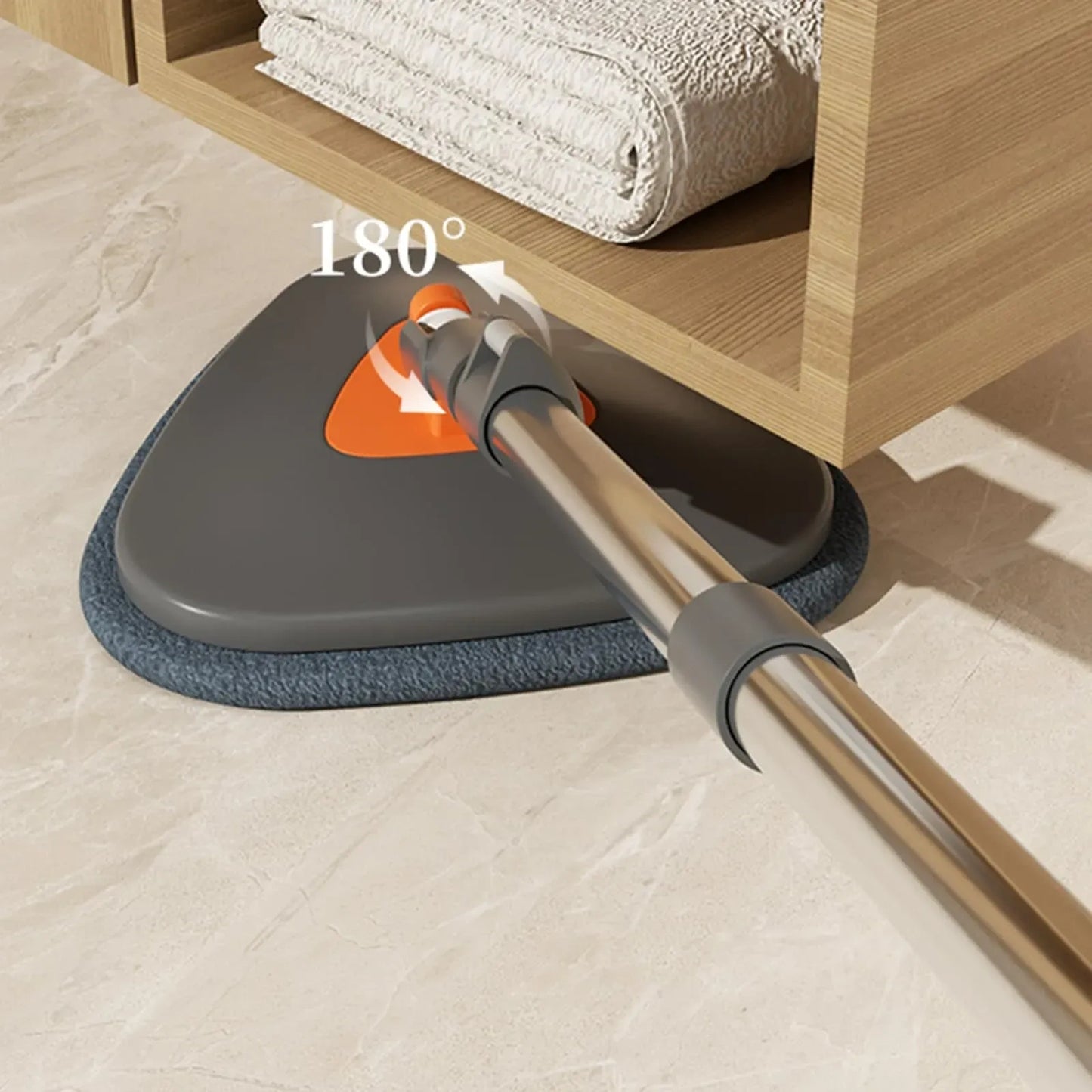 HOLJUS Spin Mop and Double Bucket Set with Dual-Chamber Water System (NEW)