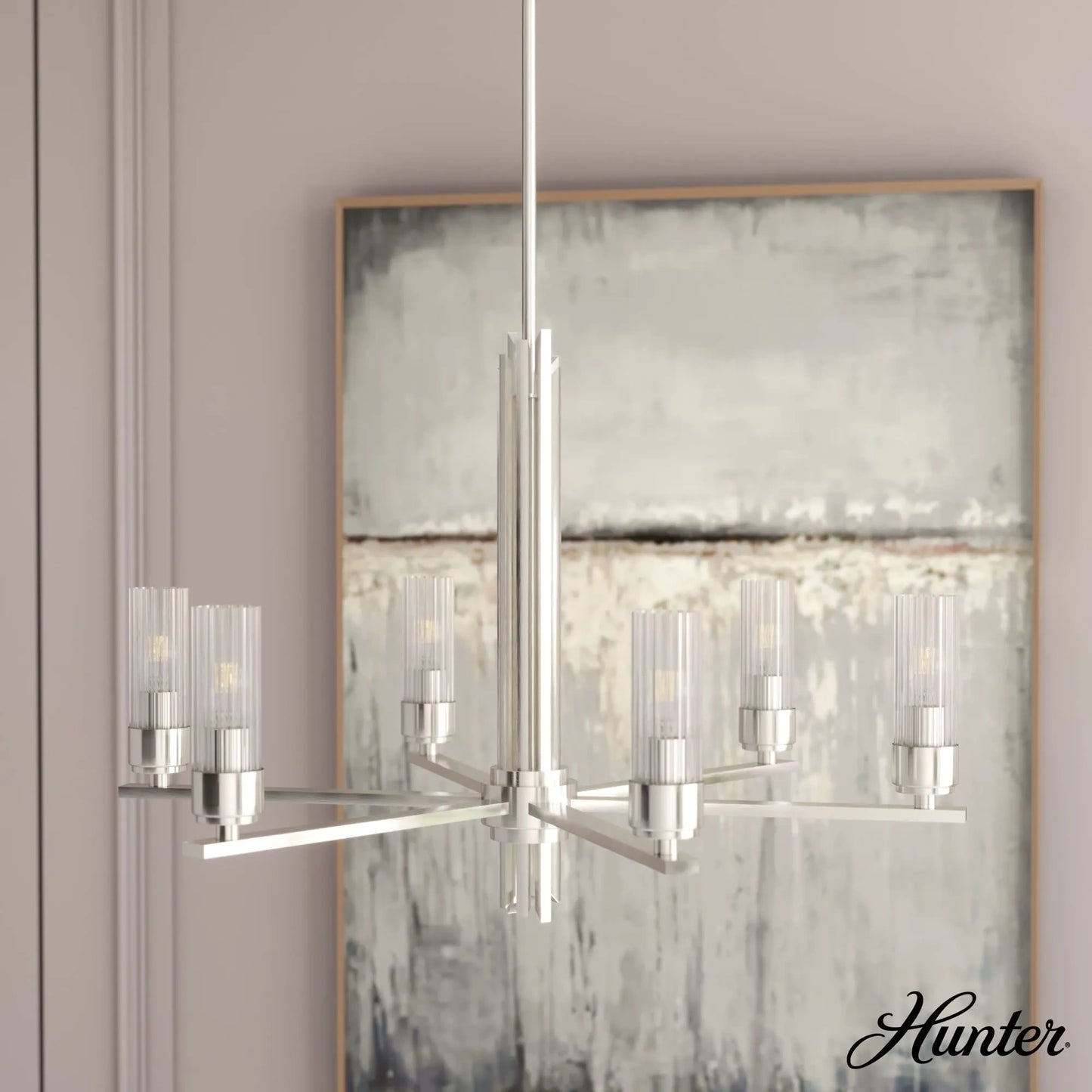 Hunter Gatz 6-light Large Chandelier (NEW)