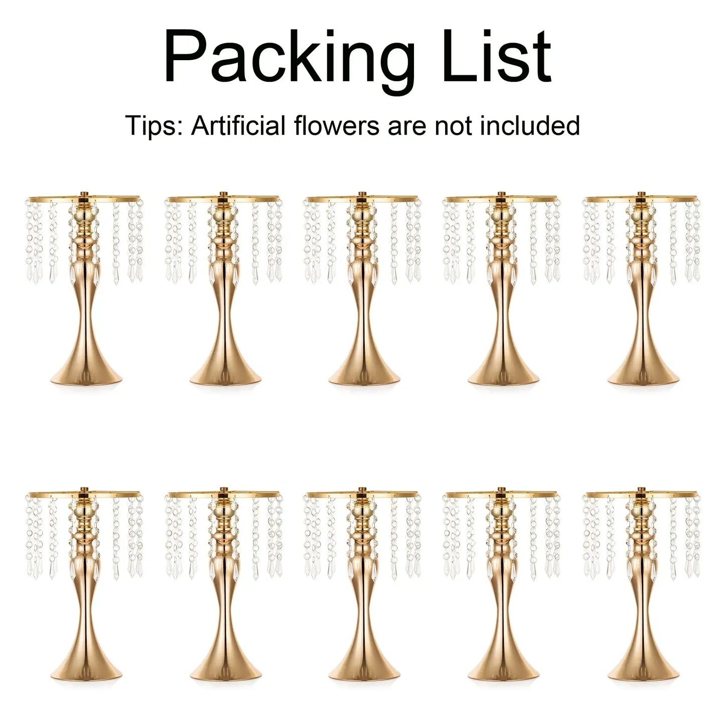 Inweder 10 Pcs Vases for Centerpieces (NEW)