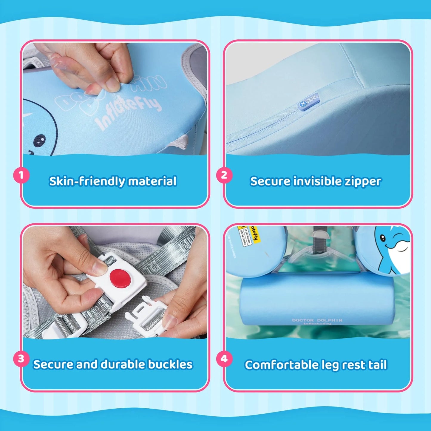 Baby Swim Float with UV Protection Sunshade (NEW)