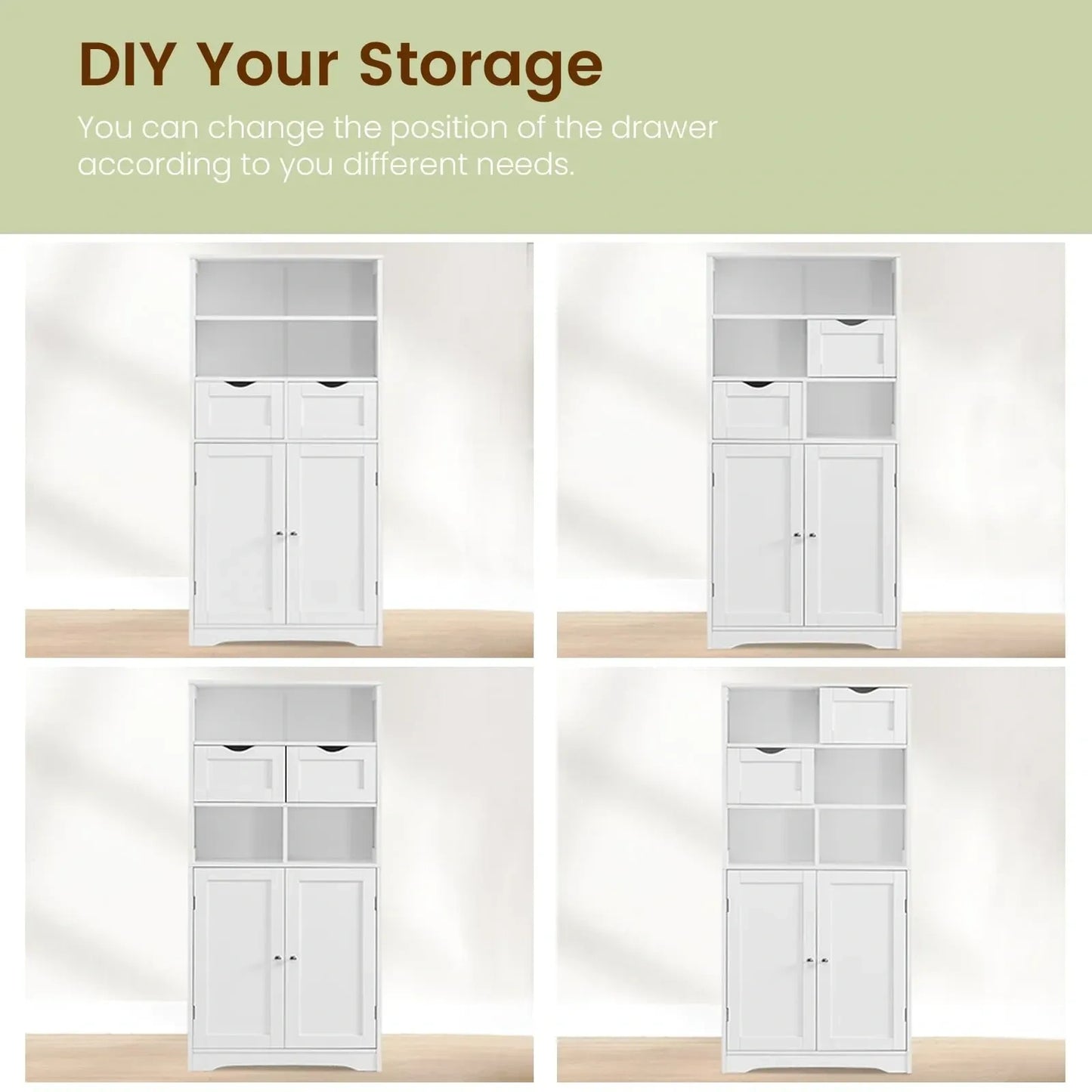 Iwell Tall Bathroom Cabinet (NEW)