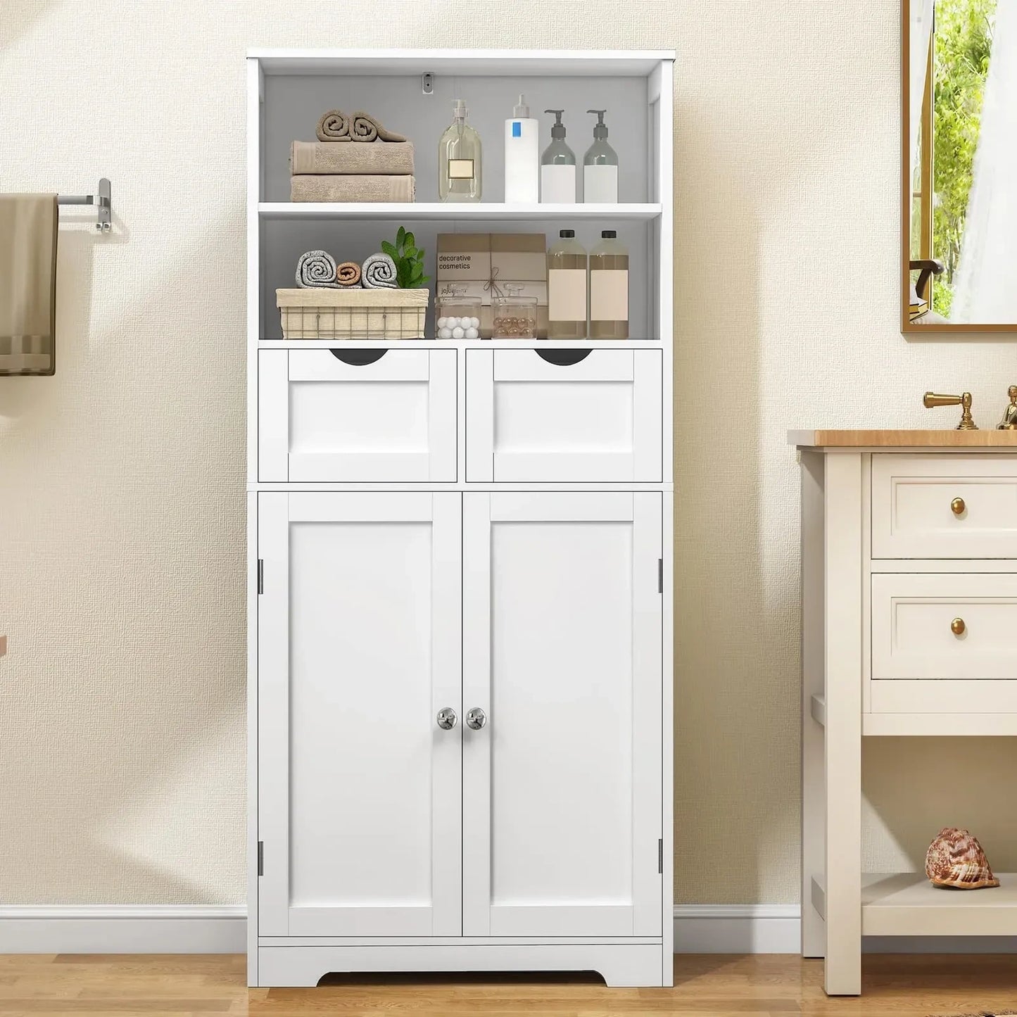 Iwell Tall Bathroom Cabinet (NEW)