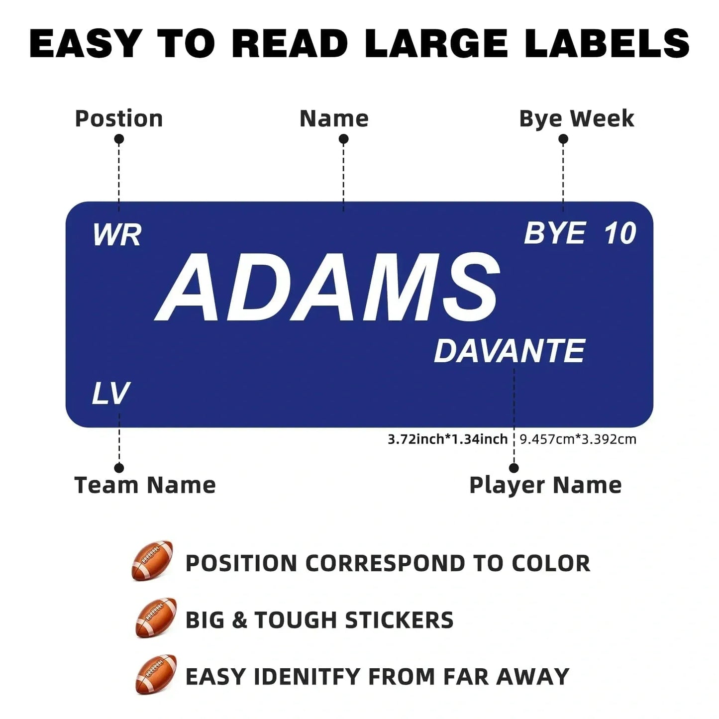 XL Fantasy Football Draft Board (NEW)