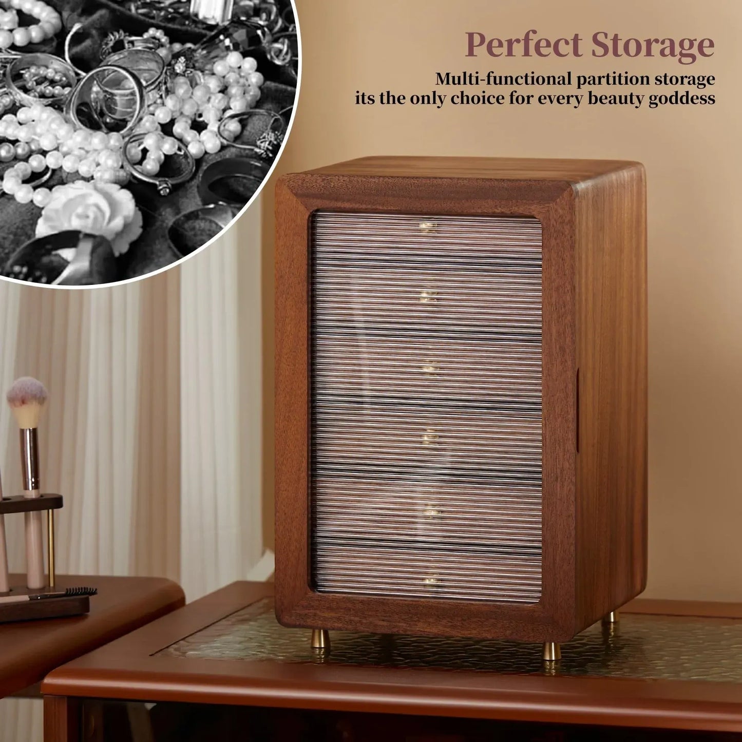 Jewelry Box for Women Wood Jewelry Organizer Box (NEW)