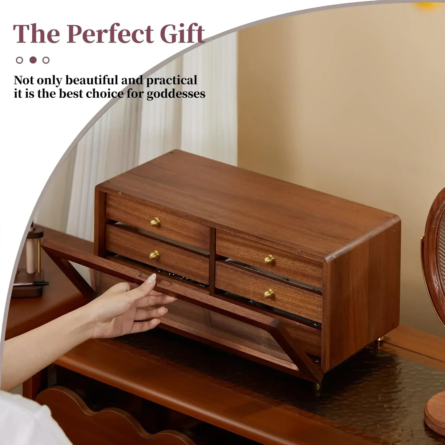 Solid Wood Jewelry Organizer For Women (NEW)