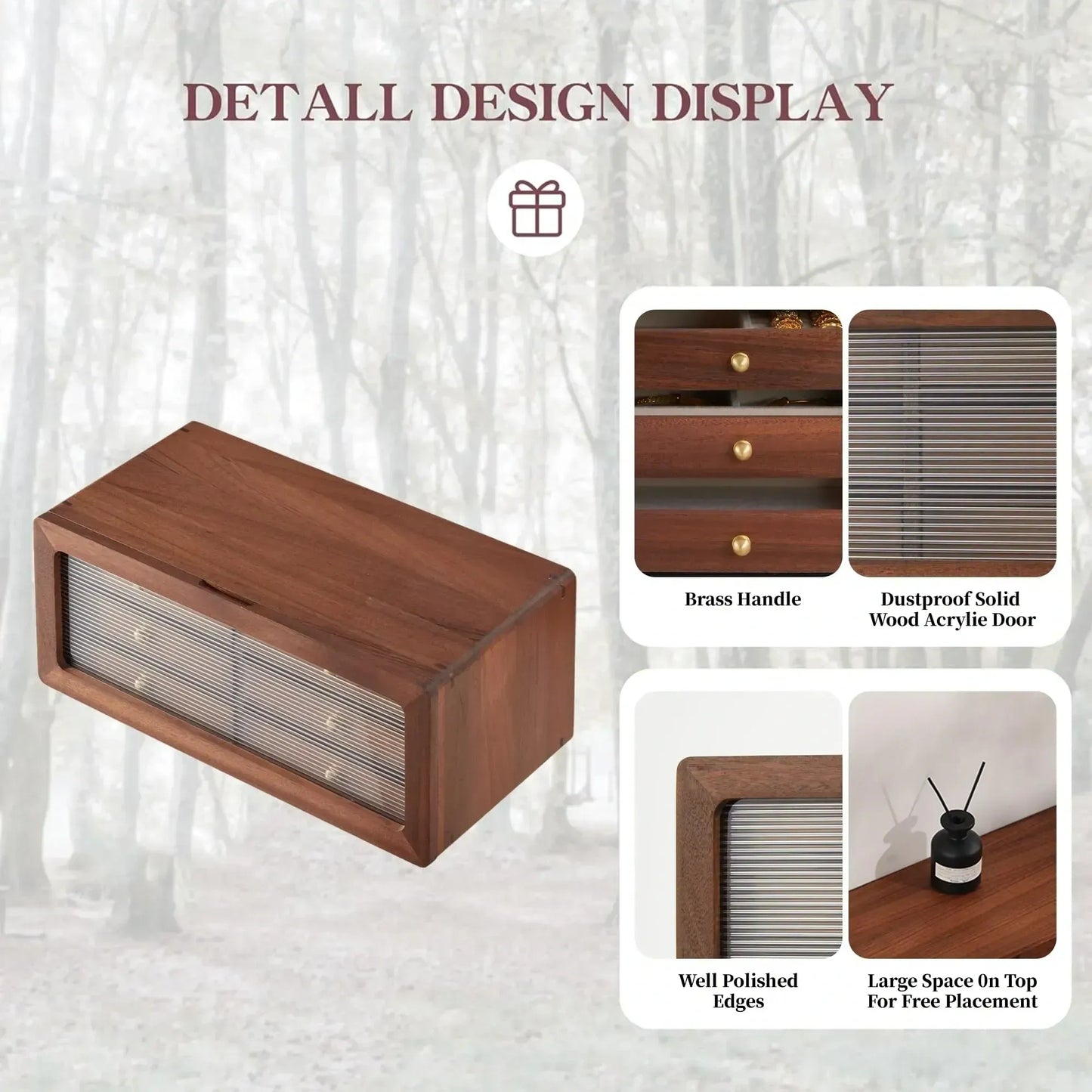 Solid Wood Jewelry Organizer For Women (NEW)