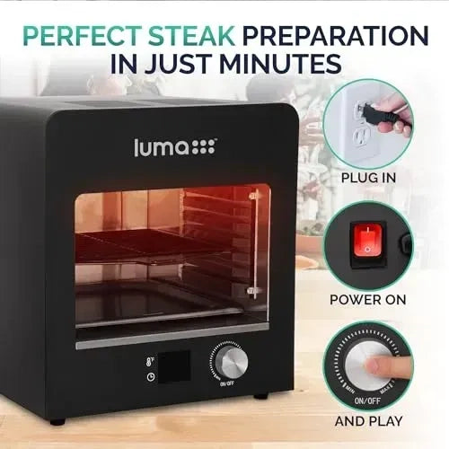 Luma Electric Steak Grill, Portable Countertop Oven, Cookers & Air Fryers