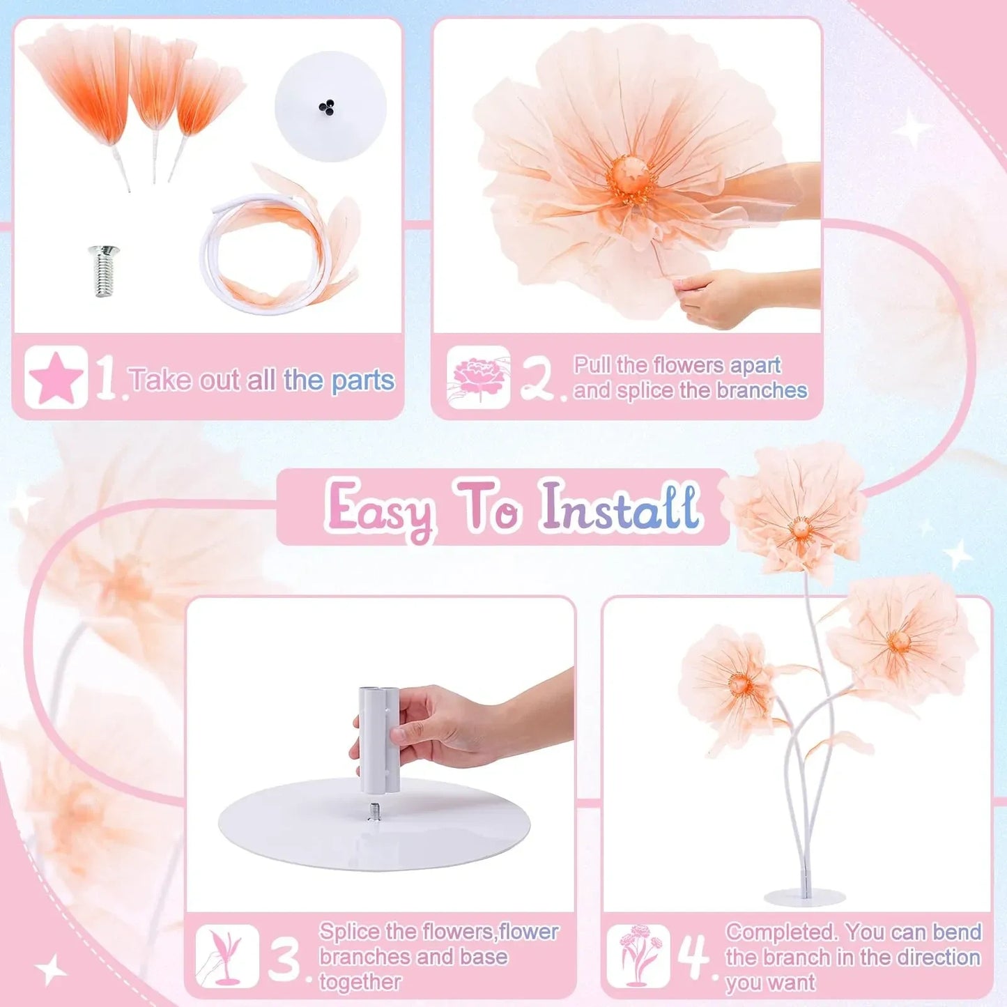 Large Giant Flowers Artificial Silk Flower (NEW)