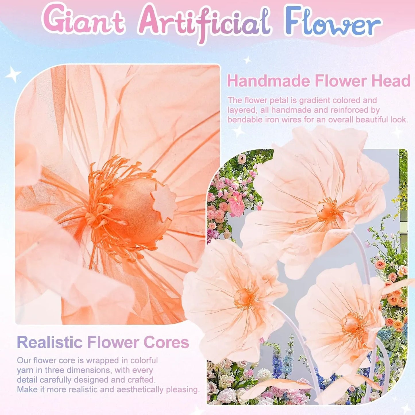 Large Giant Flowers Artificial Silk Flower (NEW)