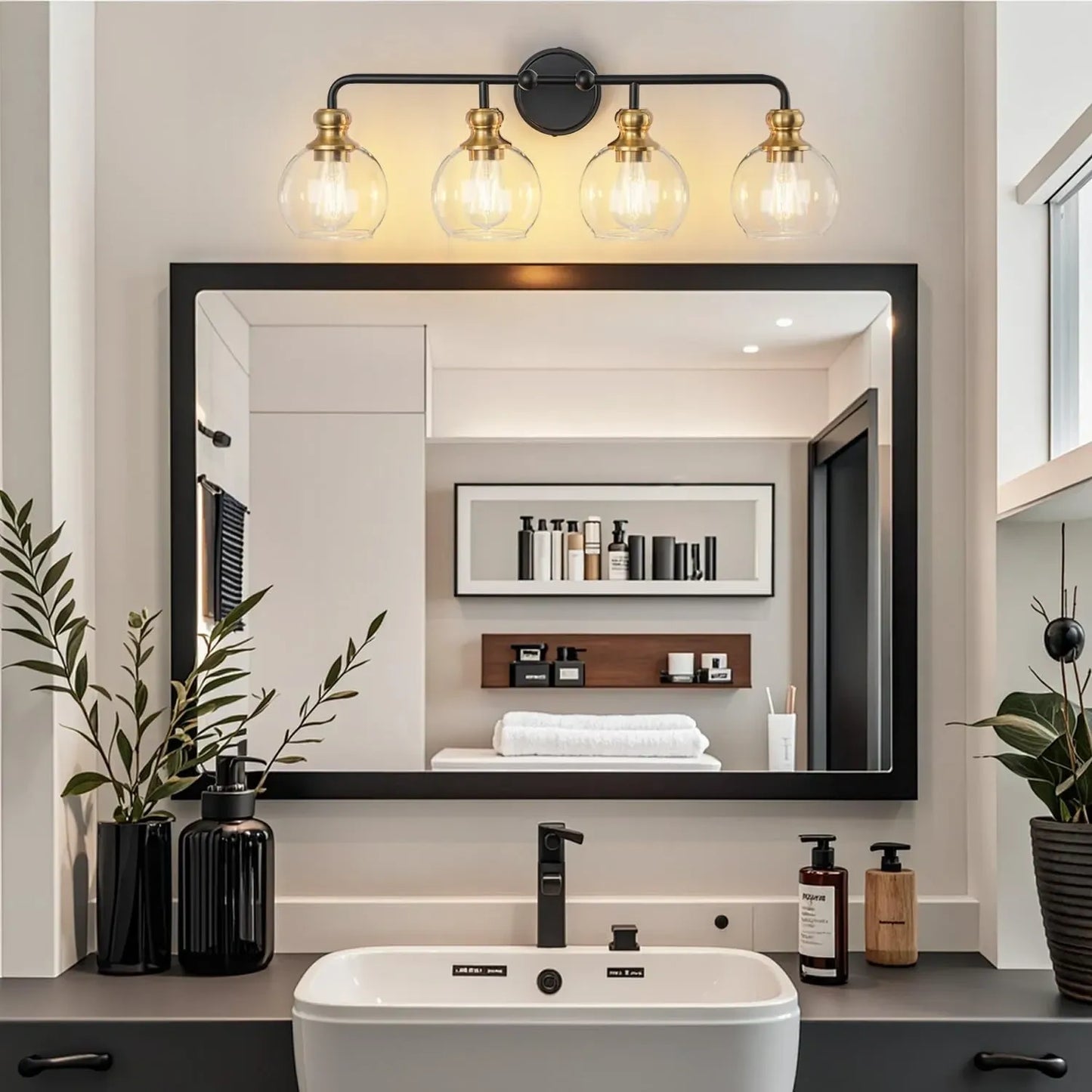 Mateyrie 4-Light Bathroom Vanity Light (NEW)