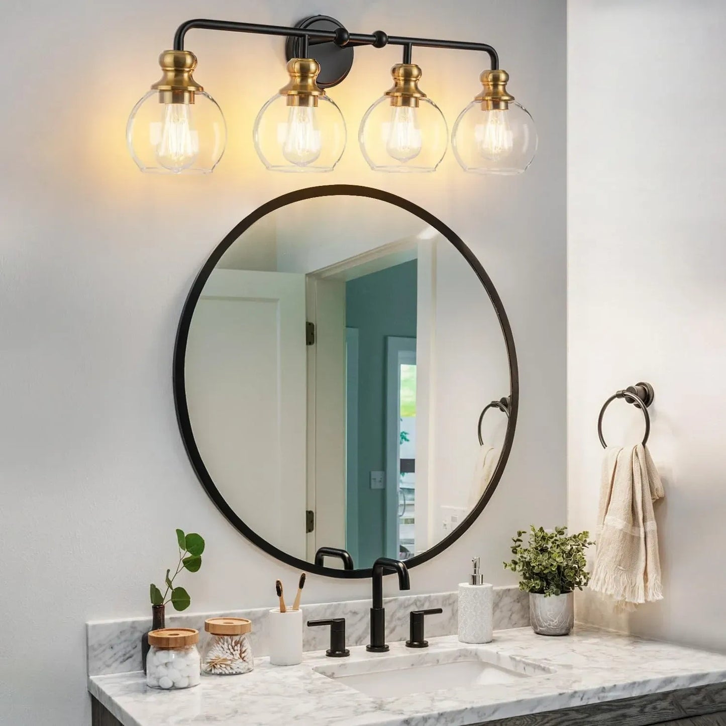 Mateyrie 4-Light Bathroom Vanity Light (NEW)