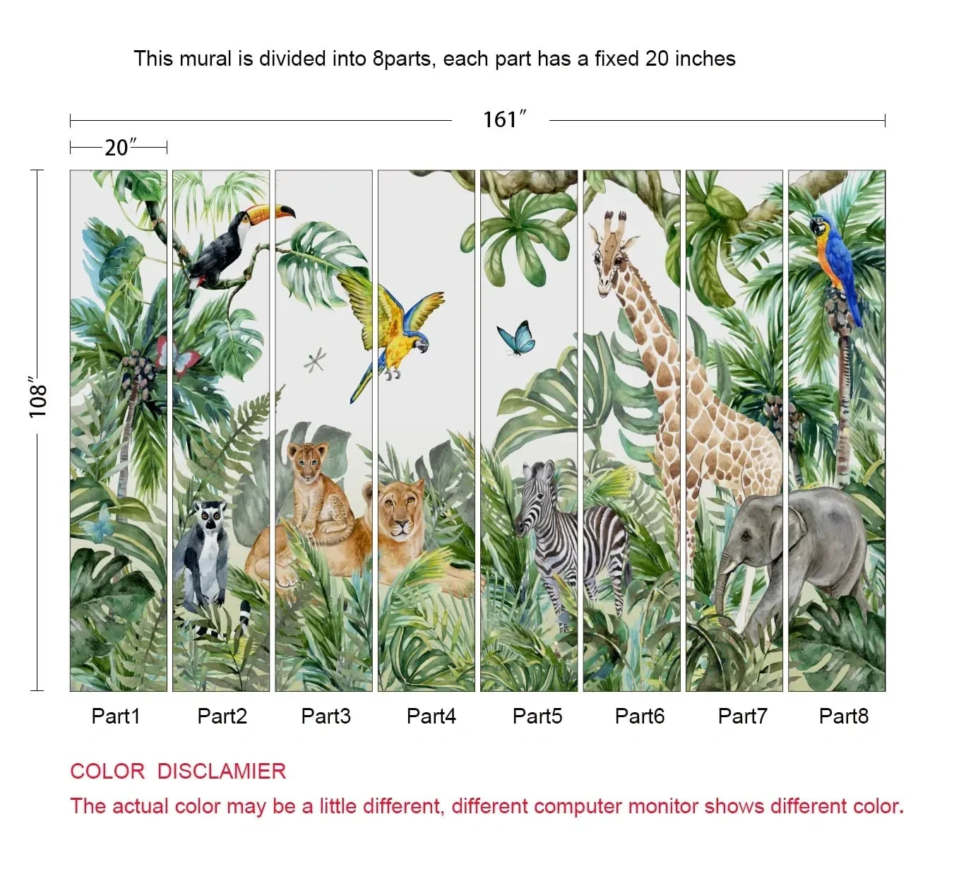 Safari Wallpaper for Children with Animals (NEW)
