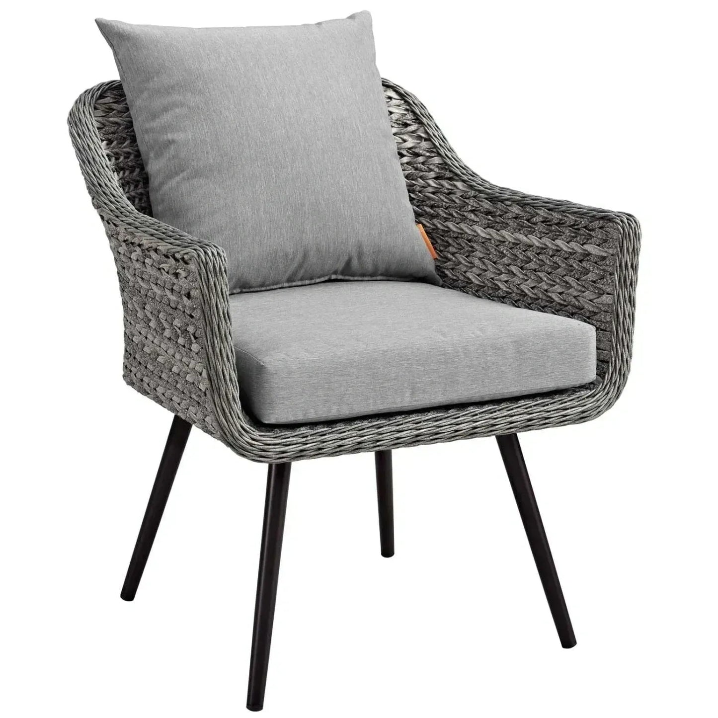 Modway Endeavor Armchair Outdoor Patio Wicker Rattan (Set of 2) (NEW)