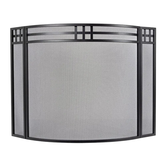 Modern Ember Mill Creek 3-Panel Mesh Fireplace Screen (NEW)
