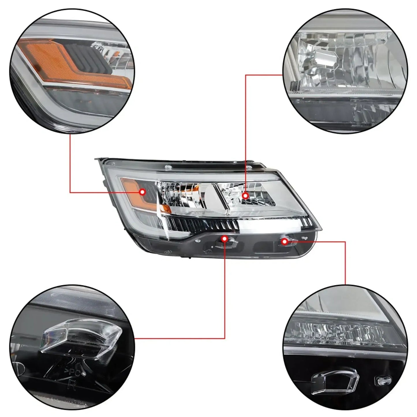 Headlight Assembly Replacement for Explorer (NEW)