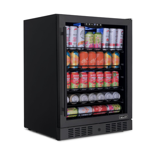 Newair 24" Freestanding or Built-In Fridge, Holds 177 Cans