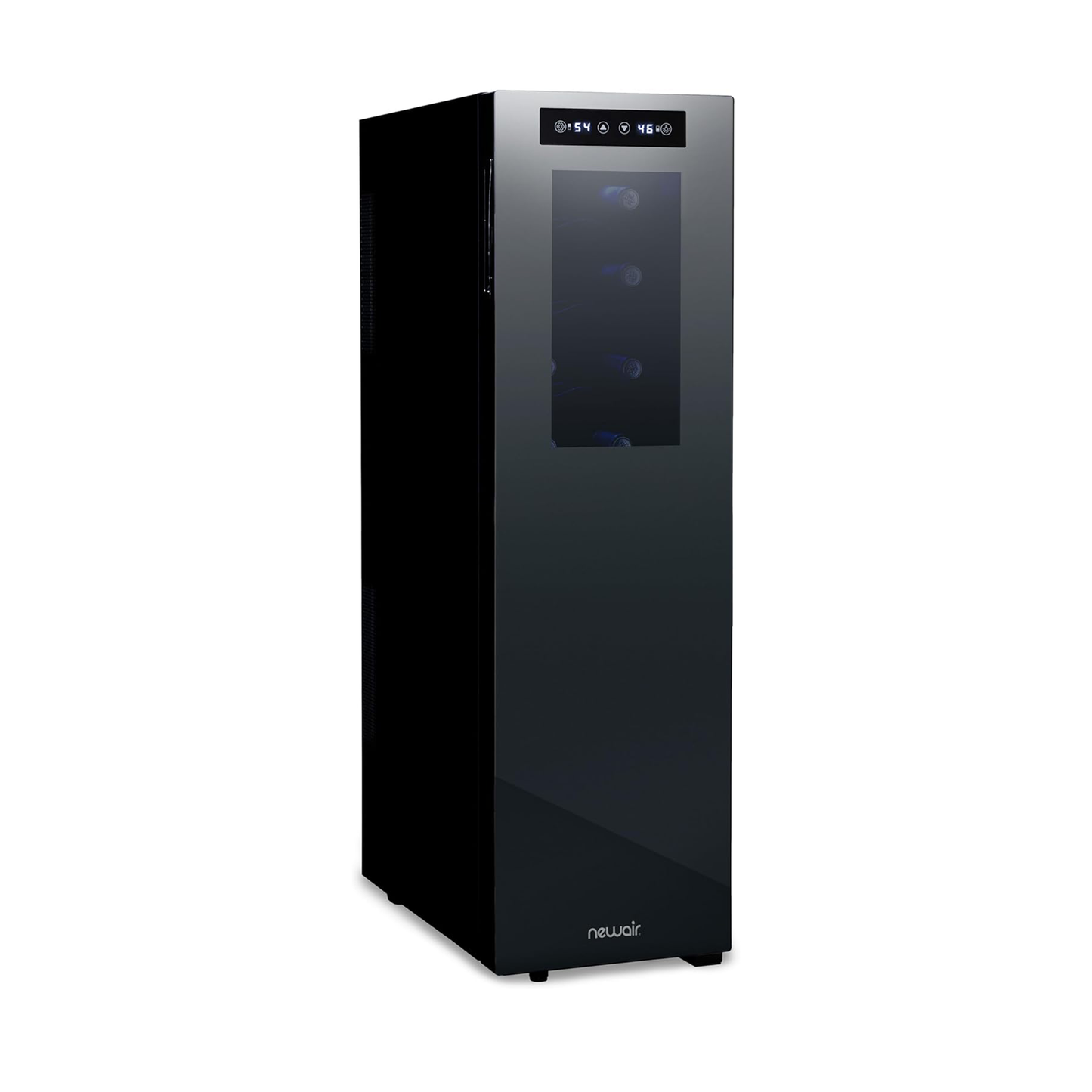 Newair Freestanding Dual Zone Wine Fridge w/ Thermoelectric Cooling, Holds 18 Bottles