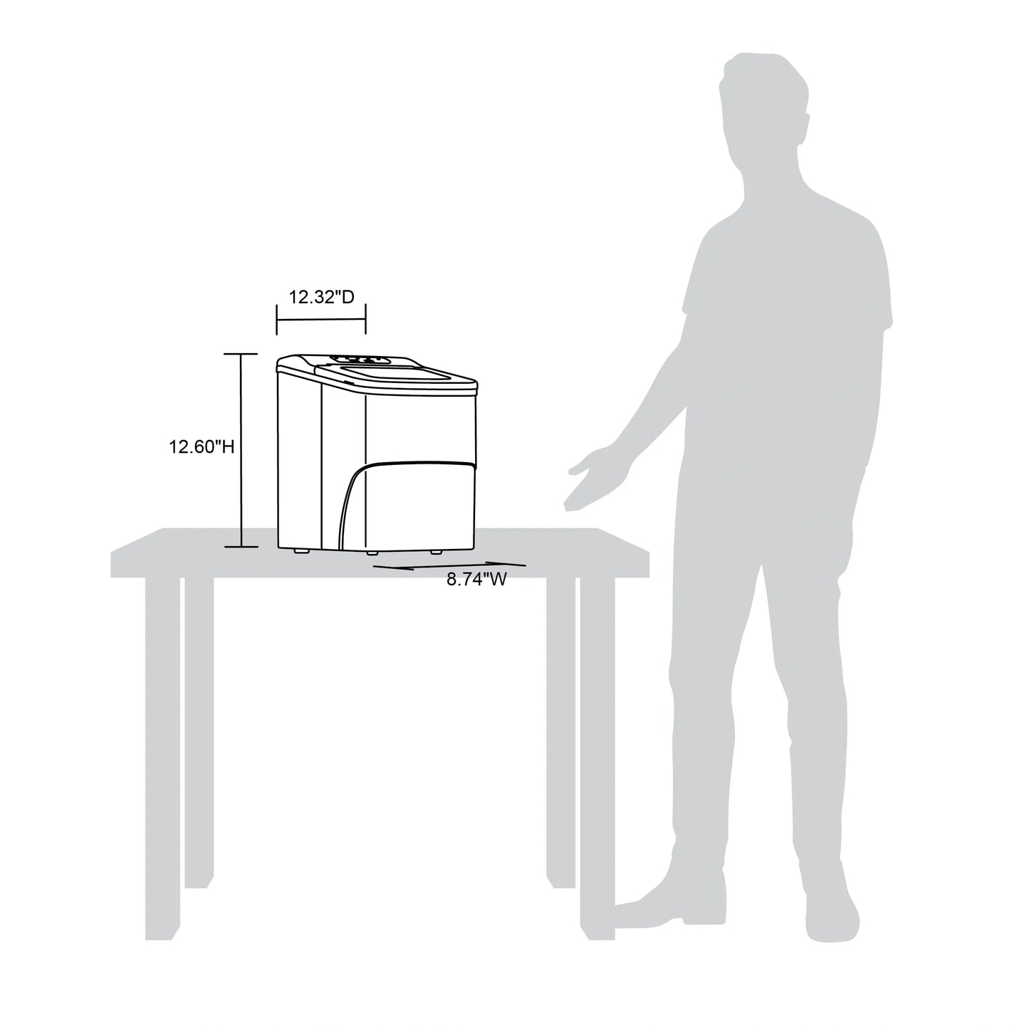 Newair Portable Countertop Ice Maker