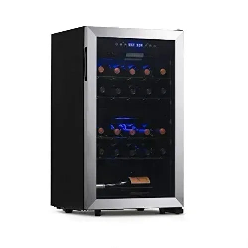 NewAir Freestanding 28 Bottle Dual Zone Wine Fridge, AW-281E