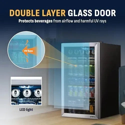 NewAir Beverage Refrigerator Cooler 126 Cans