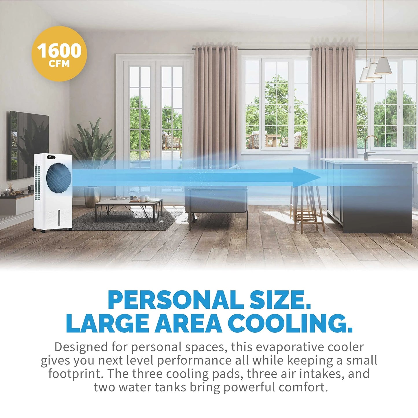 Newair Evaporative Air Cooler and Portable Cooling Fan