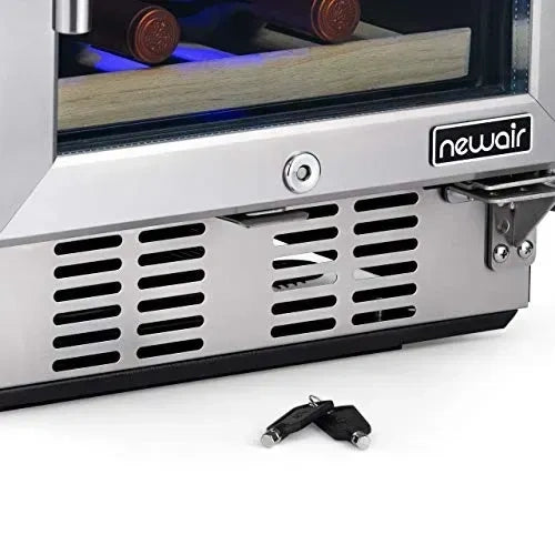Newair 15 inch Built-In Dual Zone Wine Cooler