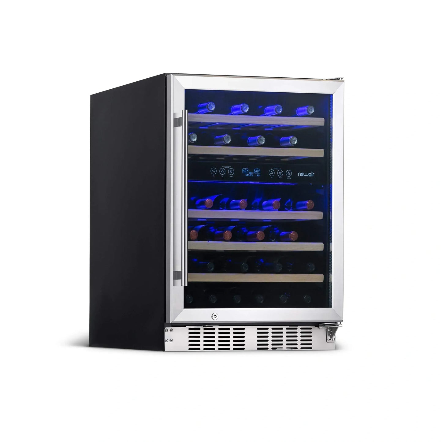 Newair Premium 46-Bottle Built-In Dual Zone Wine Fridge
