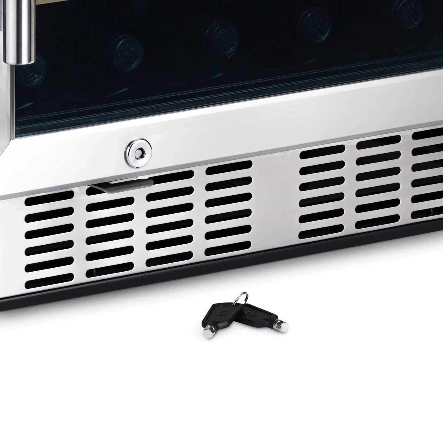 Newair Premium 46-Bottle Built-In Dual Zone Wine Fridge