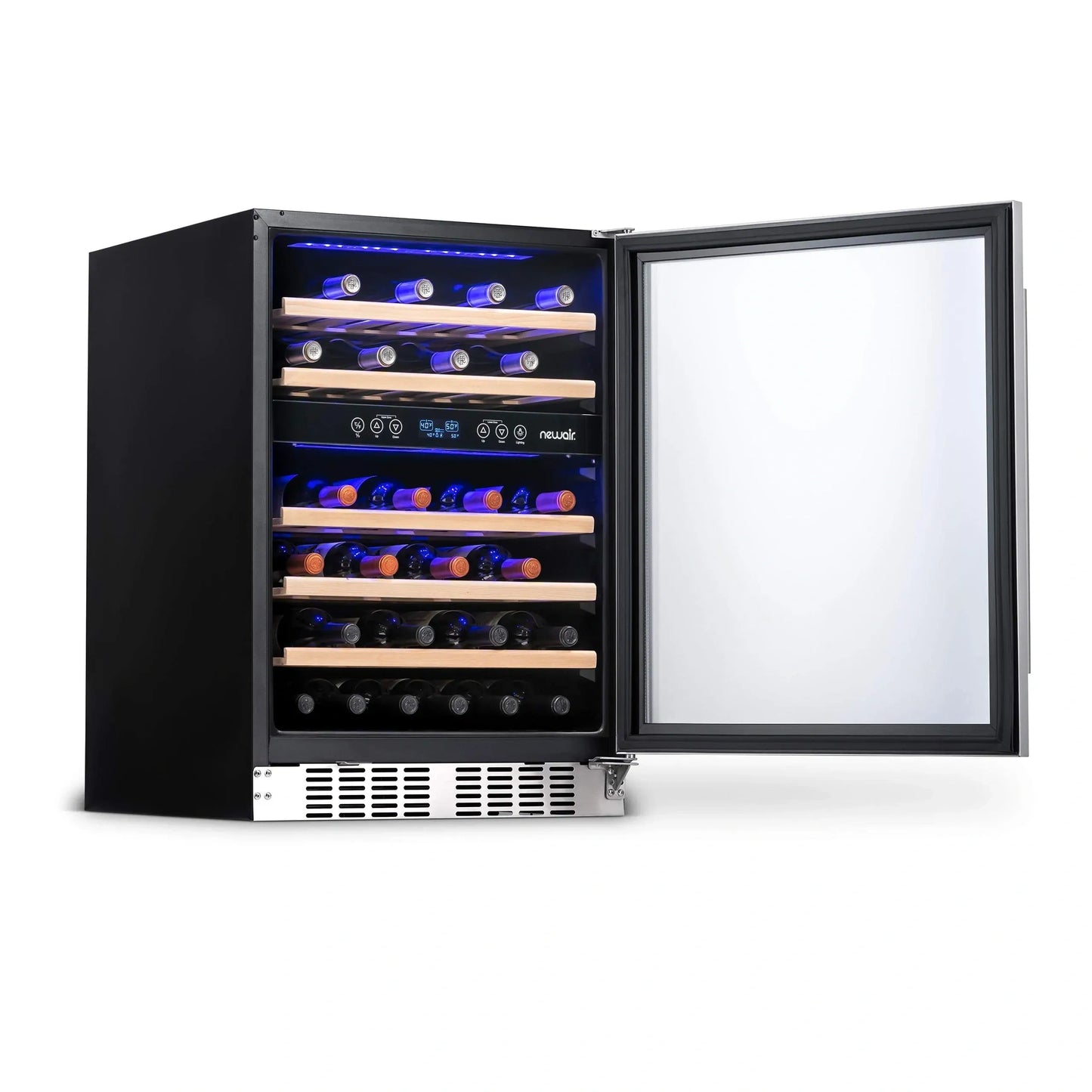 Newair Premium 46-Bottle Built-In Dual Zone Wine Fridge