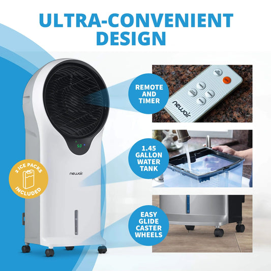 Newair Evaporative Portable Cooling Fan w/ CycloneCirculation