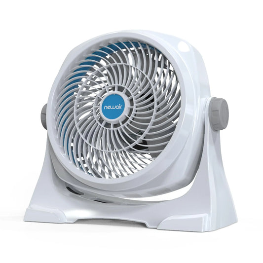 NewAir 12-inch Powerful Air Circulator Portable Fan in White