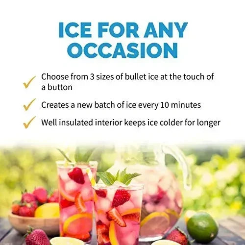 Newair Countertop Ice Maker with 3 Ice Sizes