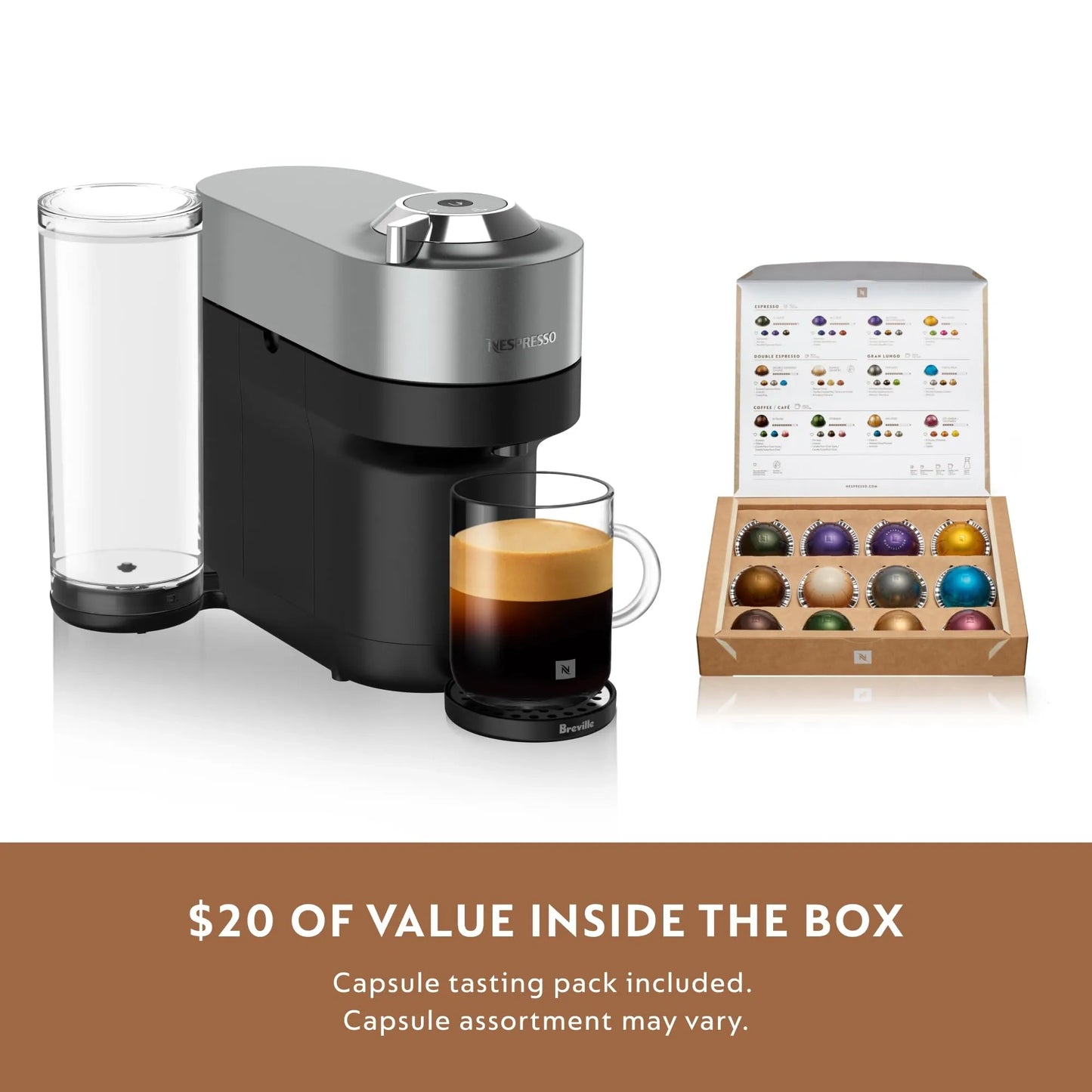 Nespresso Vertuo Pop+ Deluxe Coffee and Espresso Maker (NEW)