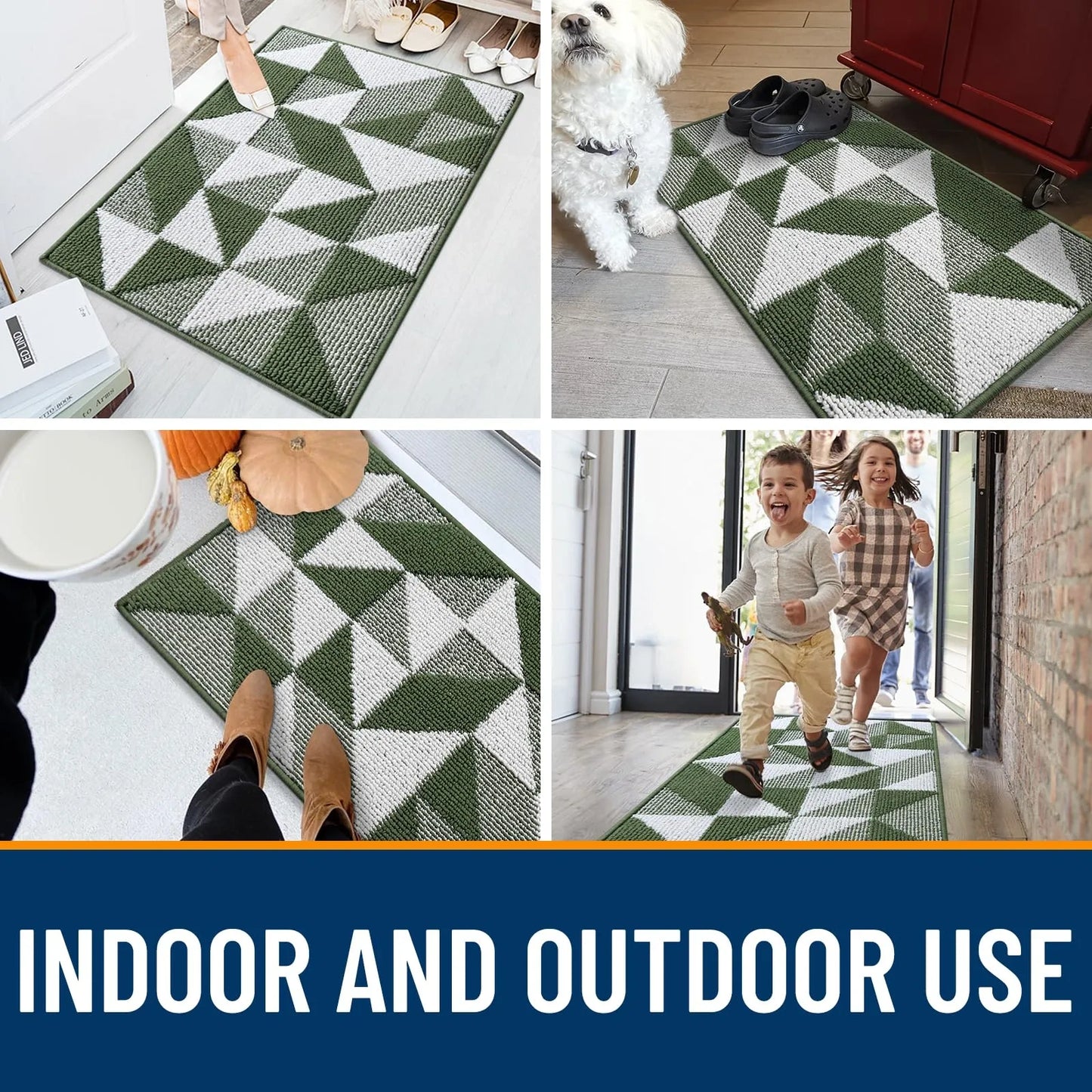 OLANLY Large Door Mat, 59x35 (NEW)