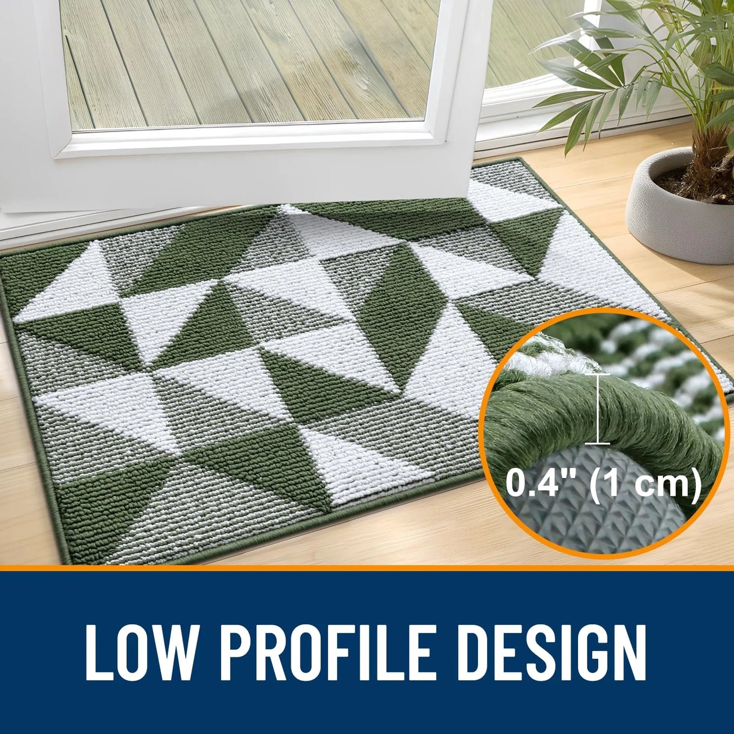 OLANLY Large Door Mat, 59x35 (NEW)