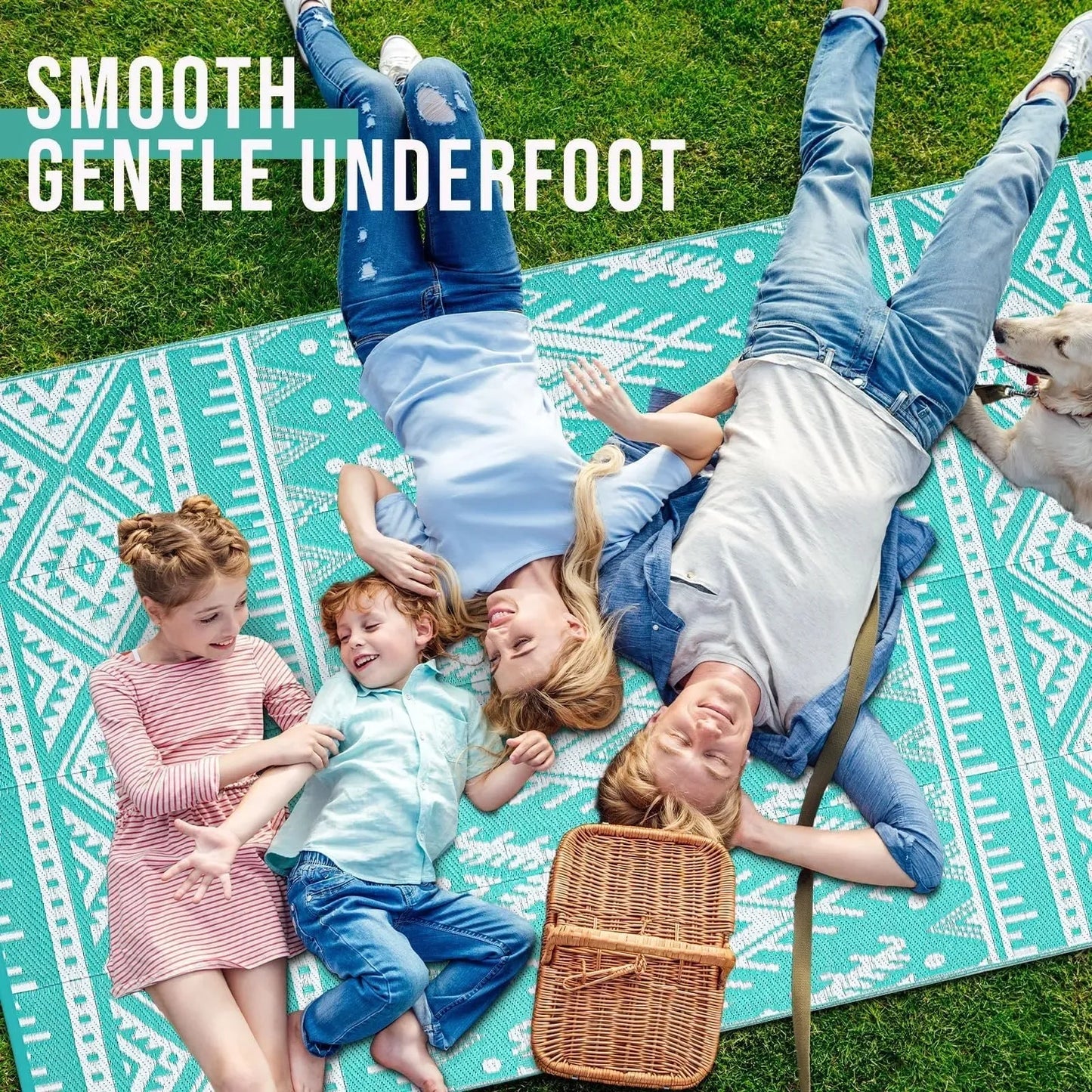 OLANLY Outdoor Rug Waterproof 10x14 ft (NEW)