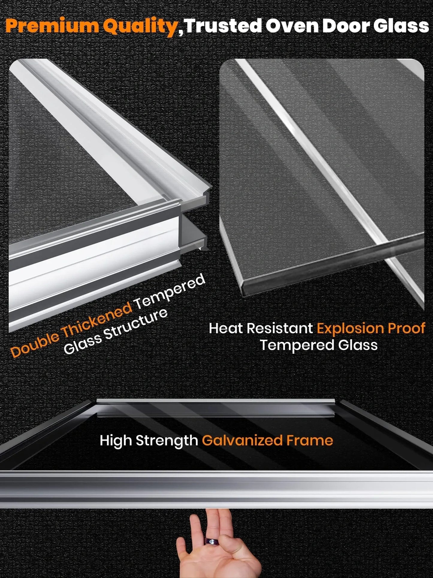 Opheart Range Oven Inner Door Glass (NEW)
