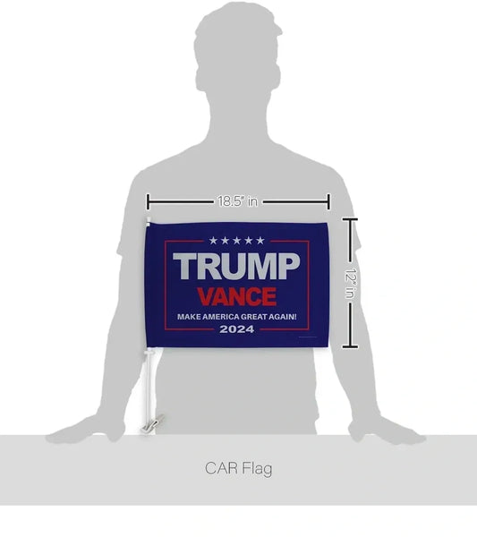 Trump Vance 2024 Flag for Car (NEW)