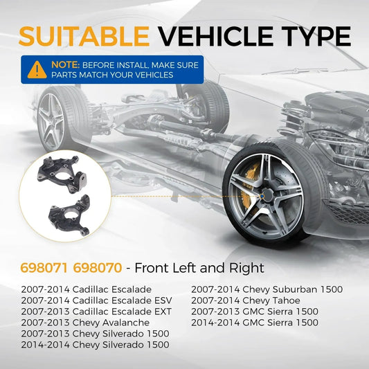PAROD Front Steering Knuckle & Wheel Bearing Hub Assembly (NEW)