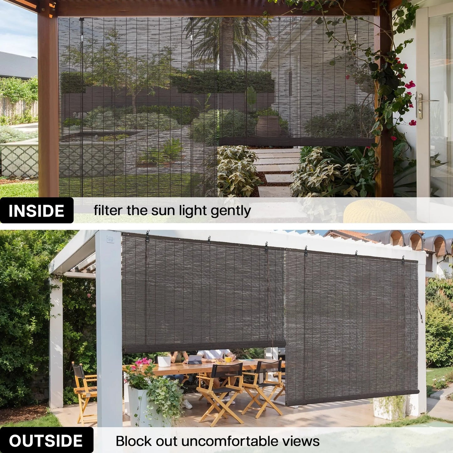 Outdoor Roller Shades for Patio (NEW)