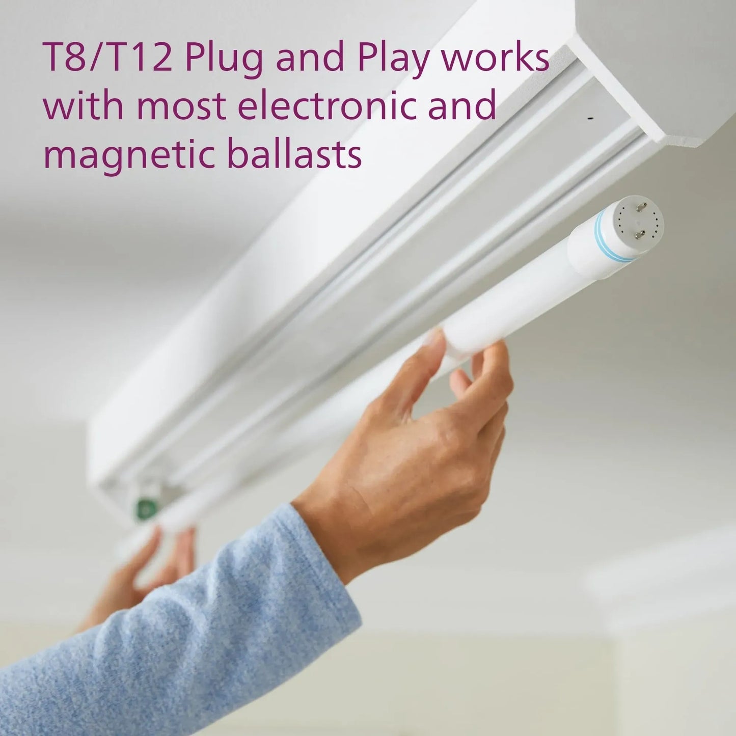 Philips Plug and Play 5-CCT Type A LED Tube Light Bulb (10-Pack) (NEW)