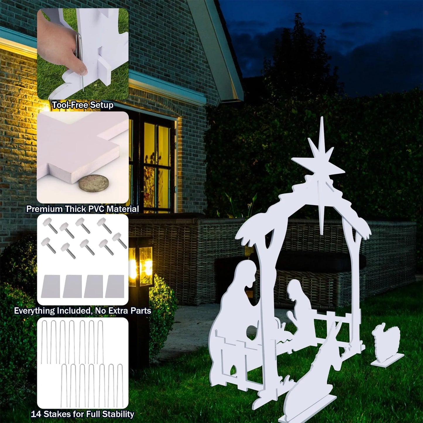 Outdoor Nativity Scene (NEW)